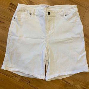 White Denim Shorts